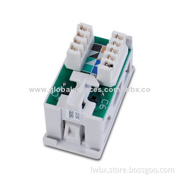 CAT 5e/6 RJ45 Keystone Jack, High Reliability and Nice Performance